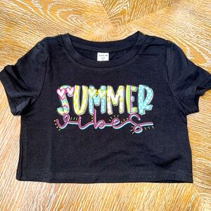 Summer Vibes Toddler Crop Top